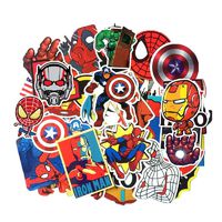 50pcs Superhero Stickers Waterproof PVC Stickers for Suitcase
