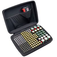 188+ Batteries Organizer Storage Case Box Holder with Tester BT-168, Battery Carrying Containers, Holds C D AA AAA 9V Lithium3V (No Batterry Included)