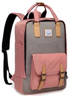 School Backpack for Men and Women,VASCHY Unisex Vintage Water Resistant Casual Daypack Rucksack Bookbag for College Fits 15inch Laptop Backpack Pink