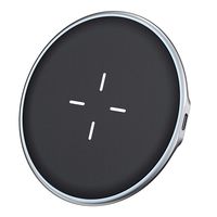 VANMASS Wireless Charger, Zinc Alloy,Rapid Cooling, Fast Wireless Charging Pad, 10W Qi Wireless Charger Compatible with Xs Max/Xs/Xr/X/8/8 Plus, Galaxy S7/S8/S9/S10, 5W for Qi-Enabled Phones (Black)