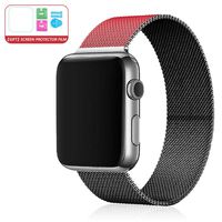 Compatible for Apple Watch Band 38MM 40MM 42MM 44MM, Adjustable Stainless Steel Mesh Wristband Sport Loop for iWatch Series 5 4 3 2 1 (42MM/44MM, Diamond)