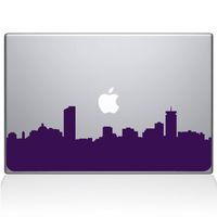 The Decal Guru Boston City Skyline Decal Vinyl Sticker, 13" MacBook Pro (2015 & Older Models), Lavender (2329-MAC-13P-LAV)