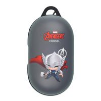 Marvel Avengers Galaxy Buds Case Protective Hard PC Shell Cover [Front LED Visible] Accessories - Mini Thor
