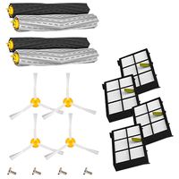 Amyehouse 12pcs Replenishement Kit for iRobot Roomba 800 900 Series 805 860 870 871 880 890 960 980 Vacuum Accessories, Replacement Parts with 2 Set Extractors 4 Filters 4 Side Brushes & Screws