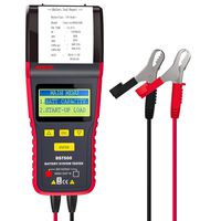 ANCEL BST500 12V/24V 100-2000 CCA Automotive Battery Load Tester, Cranking and Charging System Analyzer Scan Tool with Printer for Heavy Duty Trucks, Cars, Motorcycles and More (Black and Red)
