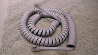 Light Gray 12' Ft Handset Coil Phone Cord for Toshiba/Teleco UST-1010DSD UST-1020DSD UST-1010DHF Curly Coil by DIY-BizPhones