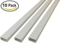 Electriduct Medium Latching Cable Raceway (500 Series) - 5 Feet - Beige | 10 Sticks (50 Feet Total)