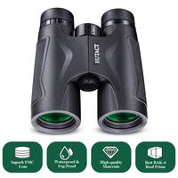 HUTACT 10x42 Binoculars for Adults, with Storage Bag, BAK-4 Roof Prism, Professional Binoculars for Bird Watching, Travel, Hunting, Concerts, Sports, Compact Binoculars, Waterproof and Fog Proof