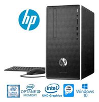 HP Pavilion Business Desktop, 8th Gen Intel i3-8100 (3.6GHz & 6MB Cache), 4GB DDR4 + 16GB Intel Optane Memory, 1TB HDD, DVD-Writer, HDMI, 802.11AC, Bluetooth 4.2, Windows 10 (Renewed)