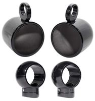 (2) Rockville MAC80B 7.7" 360 Degree Swivel Marine Wakeboard Tower Speaker Pods