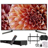 Sony XBR55X900F 55-Inch 4K Ultra HD Smart LED TV w/Soundbar Bundle Includes, Deco Gear Home Theater Surround Sound 31" Soundbar, Flat Wall Mount Kit for 45-90 inch TVs and More