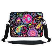 Meffort Inc 13 13.3 Inch Neoprene Laptop/Ultrabook/Chromebook Bag Carrying Sleeve with Hidden Handle and Adjustable Shoulder Strap - Arts Design 1