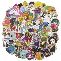 100pcs Girl Laptop Stickers Cute Water Bottle Skateboard Motorcycle Bicycle Luggage Guitar Bike Decal