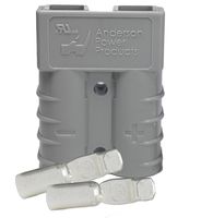 Anderson Power Products SB50 Connector Kit, 50 Amps, Gray Housing, w/ 8 AWG, 6319