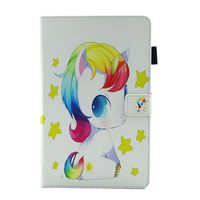 ESSTORE Cases for Galaxy Tab E 9.6" / T560 / T561 - Ultra Slim Lightweight Multi Function Leather Case for Samsung Galaxy Tab E 9.6" / T560 / T561 [Cute Unicorn-4]