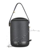 Bluetooth 5.0 Wireless Portable Speakers, AINEED Phone Holder Small Loudspeaker with Rich Bass Stereo Sound, IPX5 Water Resistant, 10 Hours Playtime Perfect for Outdoor, Sports & Motorcycle (Grey)