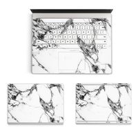MasiBloom 3 in 1 Body Protector Sticker Decal Full Protective Laptop Cover Skin for 13.5" 13 Inch Microsoft Surface Book (2015 Released) (for 13.5" Surface Book, Marble- Grey)