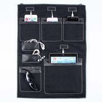 Wally Hanging Wall Organizer for Smartphones, Tablets, and Small Electronics, for All iPhones, Galaxies, iPads. Multiple Options Available - Black