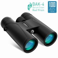 VEMTONA 12x42 Binoculars for Adults, Compact HD Professional Binoculars for Hunting, Concert Travel Bird Watching Sports Traveling, BAK4 FMC Lens with Carrying Bag and Neck Strap (Standard)