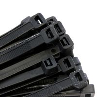 500-Pack Heavy Duty 16 Inch 170lbs Zip Cable Tie Down Strap Wire UV Black Nylon Wrap
