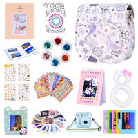 Amarcor Instax Mini 9 Camera Accessories Set for Fujifilm Instax Mini 9/ Mini 8/ Mini 8+ Camera,Includes Mini 9 Case/Albums/Six Color Filters/Selfie Lens/Camera Sticker (12 in 1 Naughty Bird)