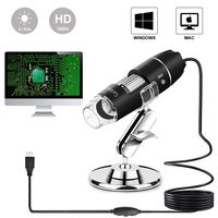 USB Microscope 1000x Digital Handheld Microscope, 8 LED USB 2.0 Magnification Endoscope Mini Camera with OTG Adapter and Metal Stand, Compatible with Mac and Window 7 8 10 2000 XP Vista