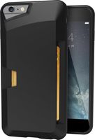 Smartish iPhone 6 Plus/6s Plus Wallet Case - Wallet Slayer Vol. 1 [Slim + Protective] Credit Card Holder for Apple iPhone 6s Plus/6 Plus (Silk) - Black Onyx