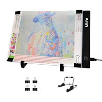 Mlife Diamond Painting A4 LED Light Pad - Dimmable Light Board Kit, Apply to Full Drill & Partial Drill 5D Diamond Painting with Detachable Stand and Clips