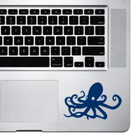 StickAny Palm Series Simple Octopus Sticker for MacBook Pro, Chromebook, and Laptops (Navy)