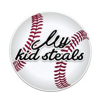 Decal Serpent My Kid Steals Baseball Color Vinyl Sports Car Laptop Sticker - 6"