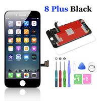 Compatible with iPhone 8 Plus Screen Replacement Black 5.5 Inch LCD Display with 3D Touch Screen Digitizer Frame Display Full Assembly Include Full Free Repair Tool Kits