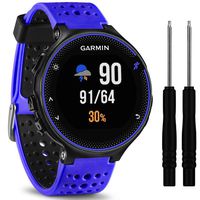 QGHXO Soft Silicone Replacement Watch Band for Garmin Forerunner 235/220/230/620/630/735 Smart Watch (No Tracker, Replacement Bands Only)