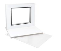 Golden State Art, Double Picture Mats with White Core Bevel Cut for 8X10 Photo Pictures (Mats, Backing, Clear Bags Included), White Over Black, 11x14-10 Pack (Double Mat)