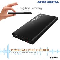 Voice Activated Recorder - Great Battery Life | 14 Days Continuous Record | 5000mAh - Power Bank Phone Charger Function - 8 GB Capacity | poweREC by aTTo Digital