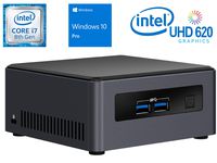 Intel NUC NUC7i7DNHE Mini PC/HTPC, Intel Quad-Core i7-8650U Upto 4.2GHz, 32GB DDR4, 512GB NVMe SSD, 4k Support, Dual Monitor Capable, WiFi, Bluetooth, Windows 10 Pro 64Bit