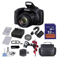 Canon PowerShot SX530 HS 16MP 50X Optical Zoom 1080 High Definition Video WiFi Digital Camera Bundle 32GB Memory Card Spider Tripod Camera Bag Accessory Bundle