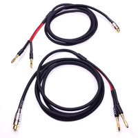 CESS-039-6f Banana Plugs to RCA Cable 6 FT, Phono Banana Speaker Cable, 2 Pack