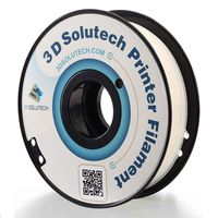 3D Solutech White 1.75mm 3D Printer PLA Filament, Dimensional Accuracy +/- 0.03 mm, 2.2 LBS (1.0KG)