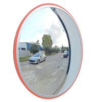 Convex Traffic Mirror 18" for Driveway, Warehouse and Garage Safety or Store and Office Security, with Adjustable Wall Fixing Bracket to Eliminate Blind Spots and Corners Indoor and Outdoor