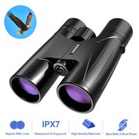 JIAHCN Binoculars for Adults - 10x42 HD Professional Waterproof Binoculars for Bird Watching Travel Stargazing Hunting Concerts Sports with Low Light Night Vision (1.1 pounds)