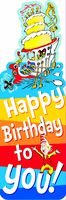 Eureka Back to School Dr. Seuss Happy Birthday Bookmarks for Kids, 36pc, 2'' W x 6'' H