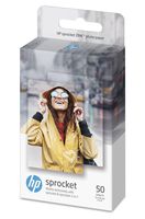 HP 1DE37A, 5 x 7.6 cm/2 x 3 Inch, Sprocket Photo Paper Sticky-Backed, 290 GSM, 50 Sheets