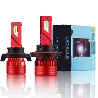 Alla Lighting Mini FL-BH H13 9008 LED Headlight Bulbs 12500 Lumens Newest High Power 90W Xtreme Super Bright 6000K Xenon White Conversion Kits, Dual High Low Beam Lights