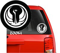 Star Wars Logo Symbols Emblem Anime Vinyl Decal Sticker for Car Window Laptop Wall Room (Old Galactic Republic (5.5" inches, White)