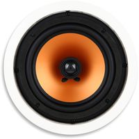 Micca M-8C 8 Inch 2-Way in-Ceiling in-Wall Speaker with Pivoting 1" Silk Dome Tweeter (Each, White)