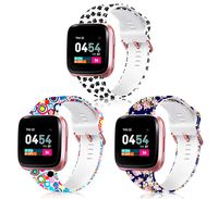 ZEROFIRE Bands Compatible with Fitbit Versa Pattern Printed Replacement Wristband for Women Men, Soft Silicone Fadeless Strap for Fitbit Versa Fitbit Versa 2 and Fitbit Versa Lite Edition