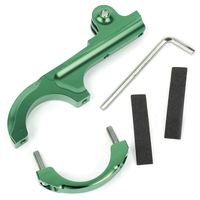 DURAGADGET Ultra-Strong Forged Aluminium Handlebar Mount in Green For For GoPro Hero 4 (Black & Sliver), HERO, 3+, 3, 2, 1 & HD Hero, Naked / Helmet / LCD BacPak (Black, White, Silver, Surf, Outdoor & Sport Editions)