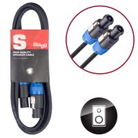 Stagg SSP2SS15  S-Series Speaker Cable with Plastic Connectors - 6ft.