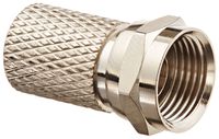 Twist On"F" Connector, for Quad Shield RG6/U Cable