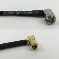 3 feet RFC195 KSR195 F MALE ANGLE to SMB FEMALE ANGLE Pigtail Jumper RF coaxial cable 50ohm High Quality Quick USA Shipping